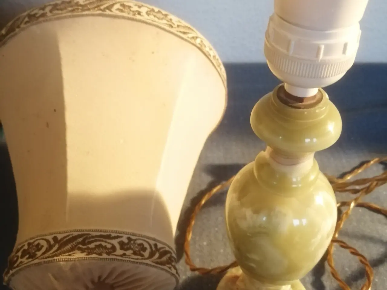 Billede 1 - Smuk Onyx Bordlampe