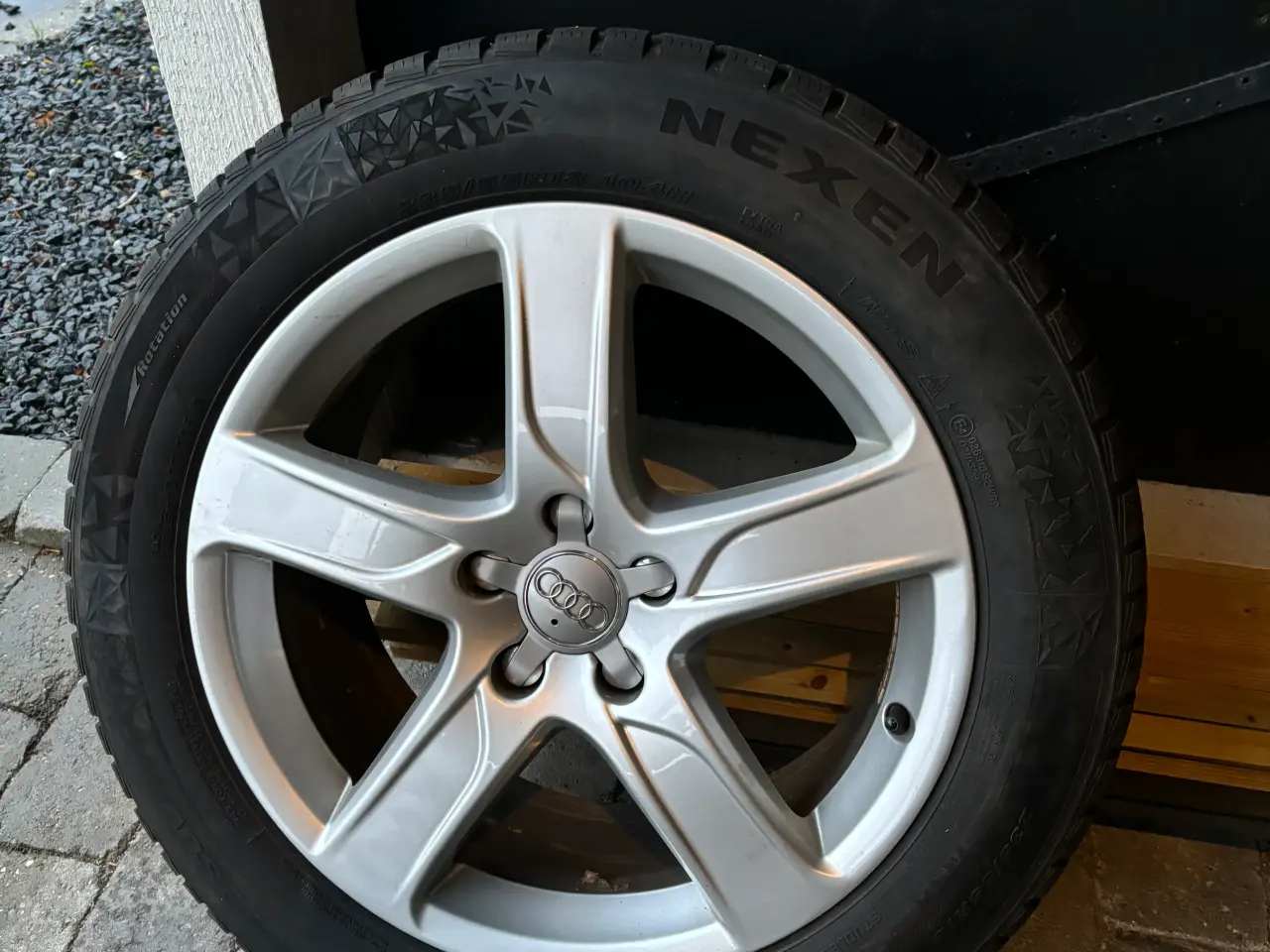 Billede 1 - 18” vinterdæk på org. Audi alufælge