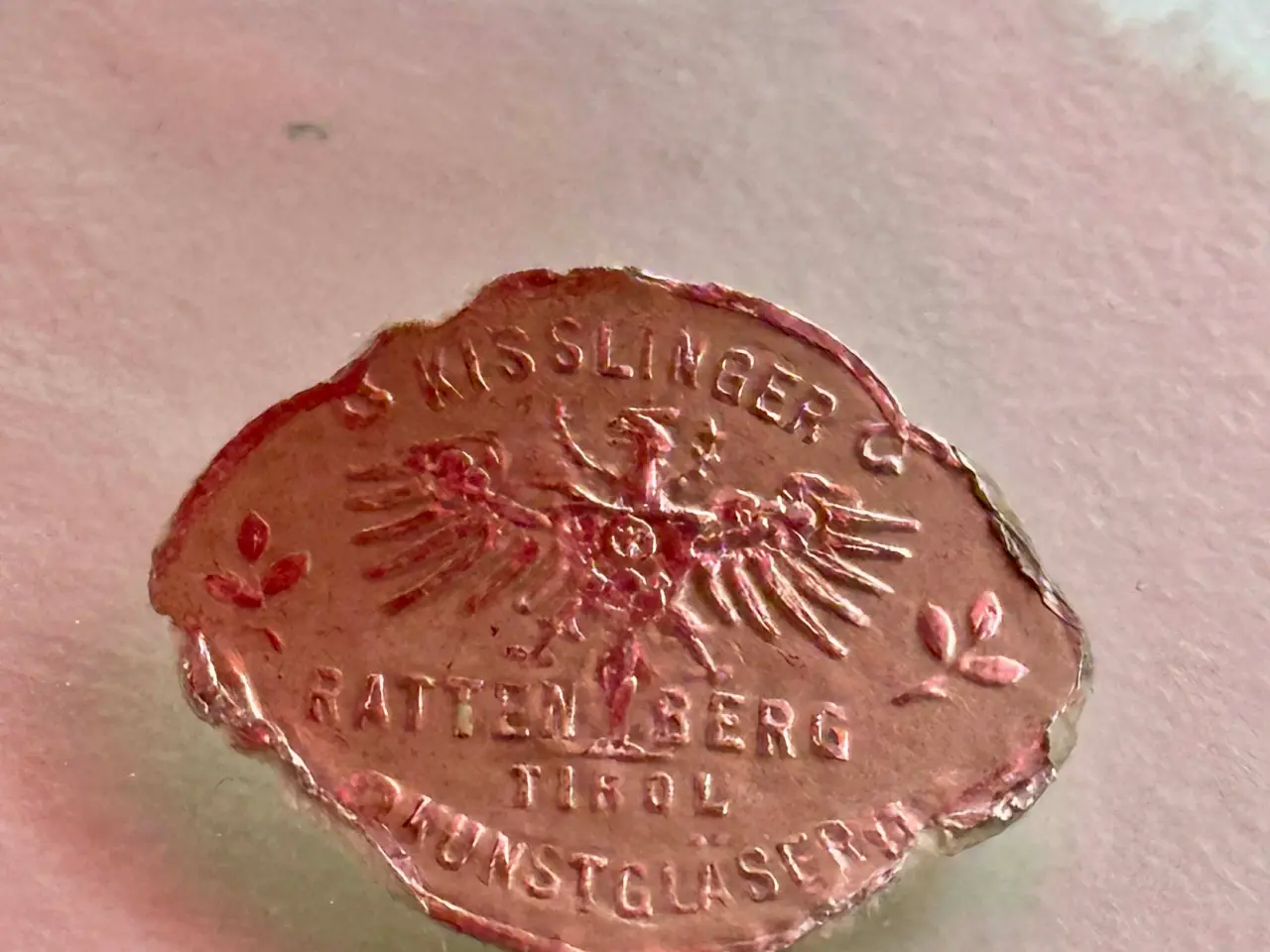 Billede 9 - Smukt vintage rød bøhmisk krystalglas fra 1963