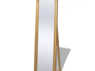 Fritstående spejl 160x40 cm barokstil guldfarvet