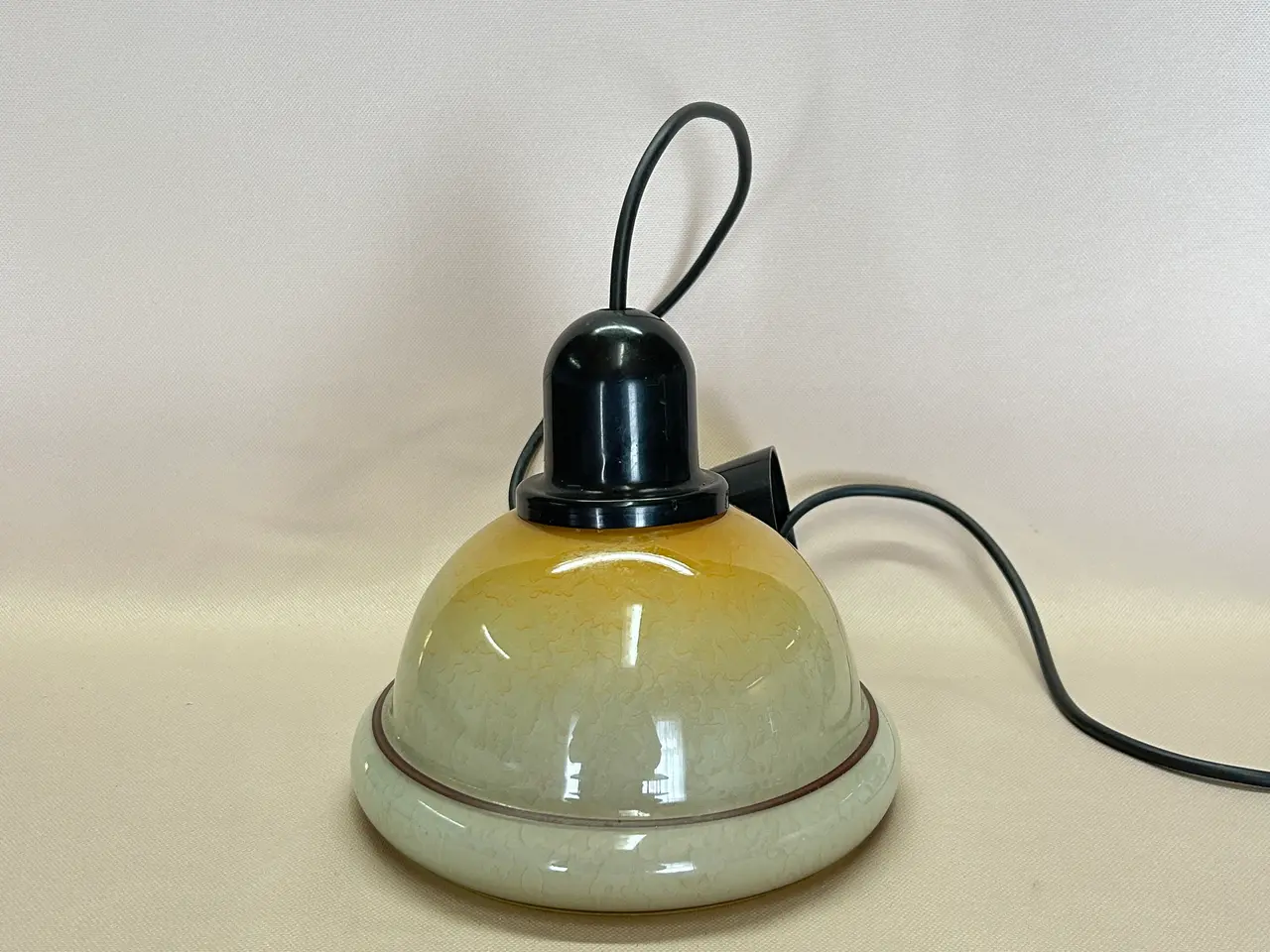 Billede 2 - 2 stk. vintage Art Deco glaspendler (Ø18 cm)