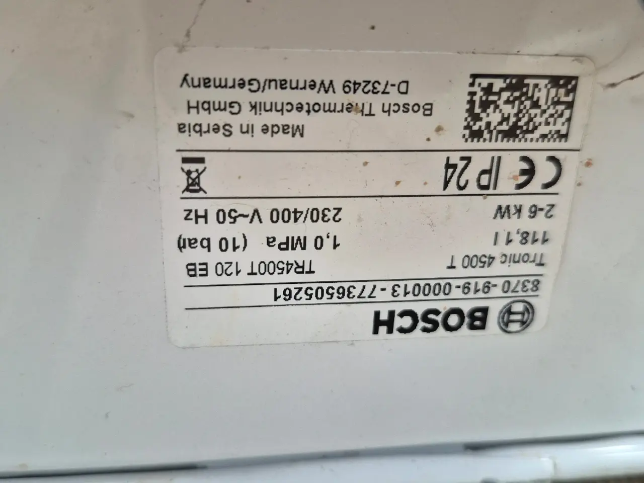 Billede 3 - Bosch 100 l vandvarmer