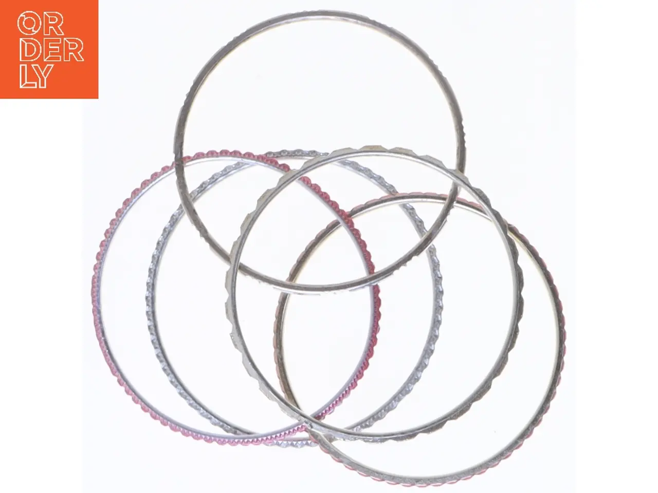 Billede 2 - Sæt af bangles i forskellige designs (str. Ø 6 cm)