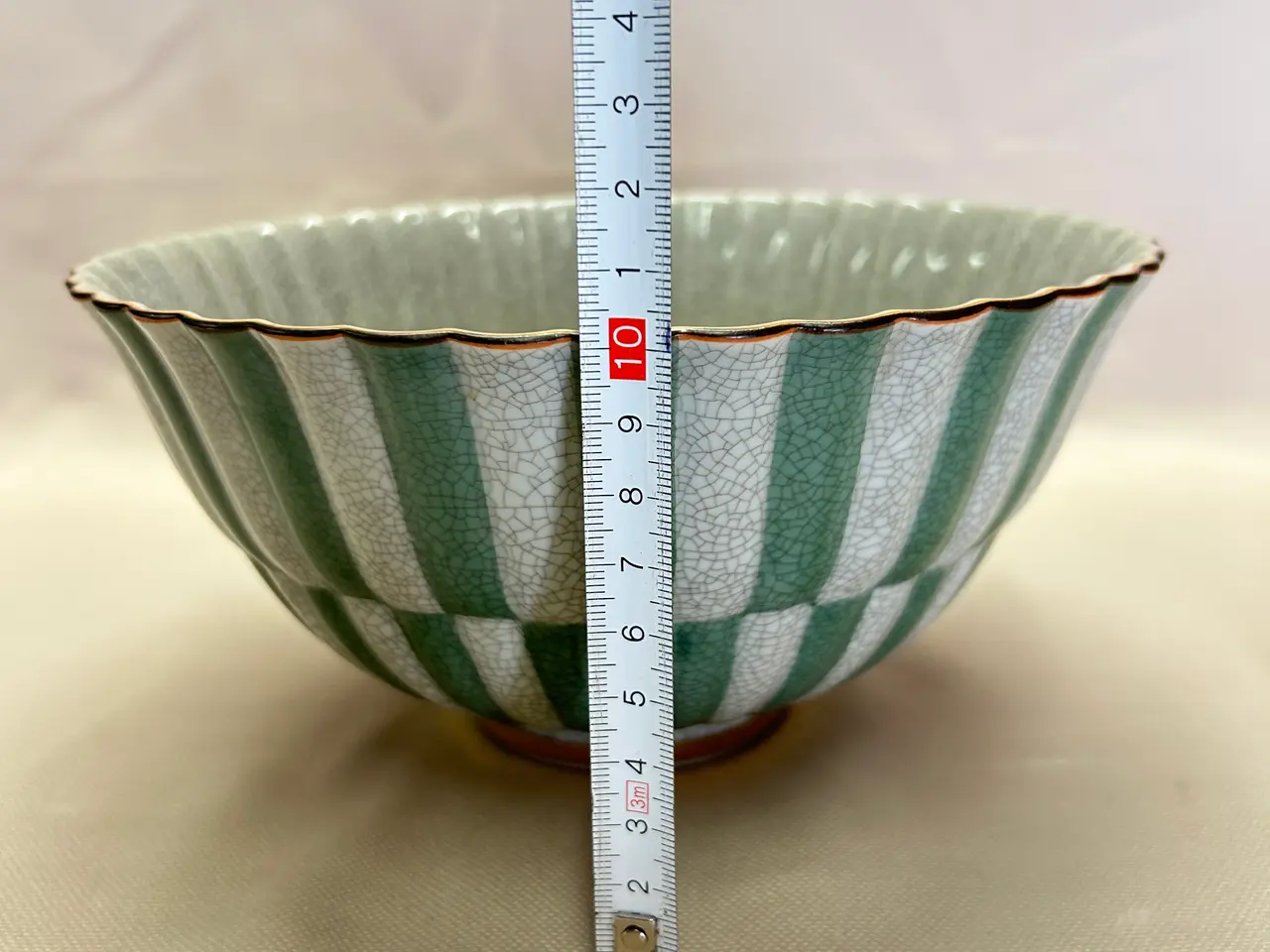 Billede 6 - Royal Copenhagen krakelé skål nr. 457 (Ø 21 cm) 