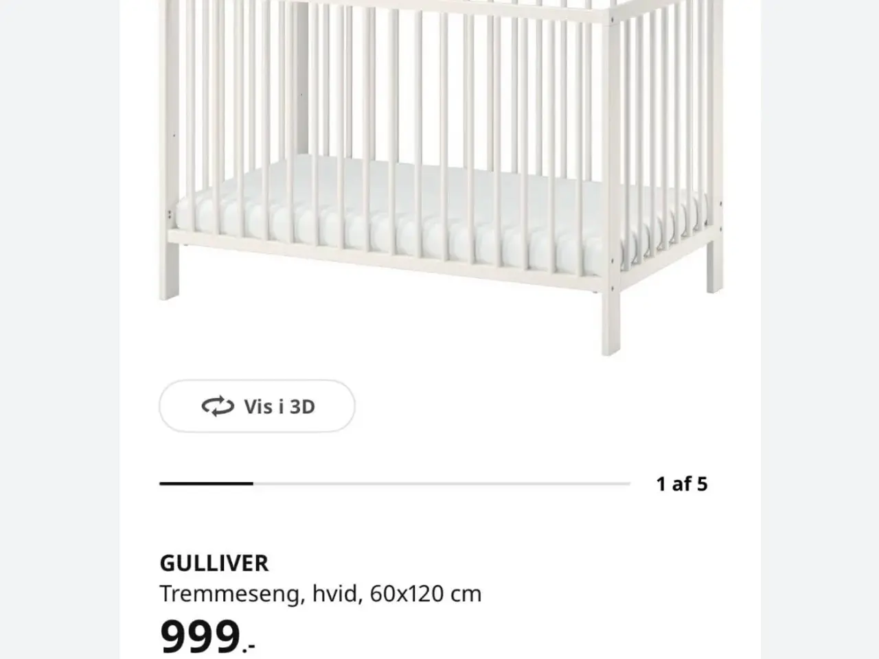 Billede 6 - Tremmeseng Ikea