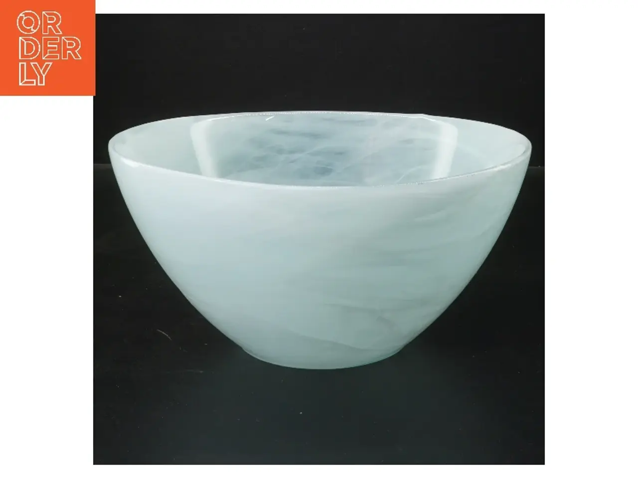Billede 1 - Lyseblå glasskål Ø21,5 cm (str. Ø 21,5 cm)