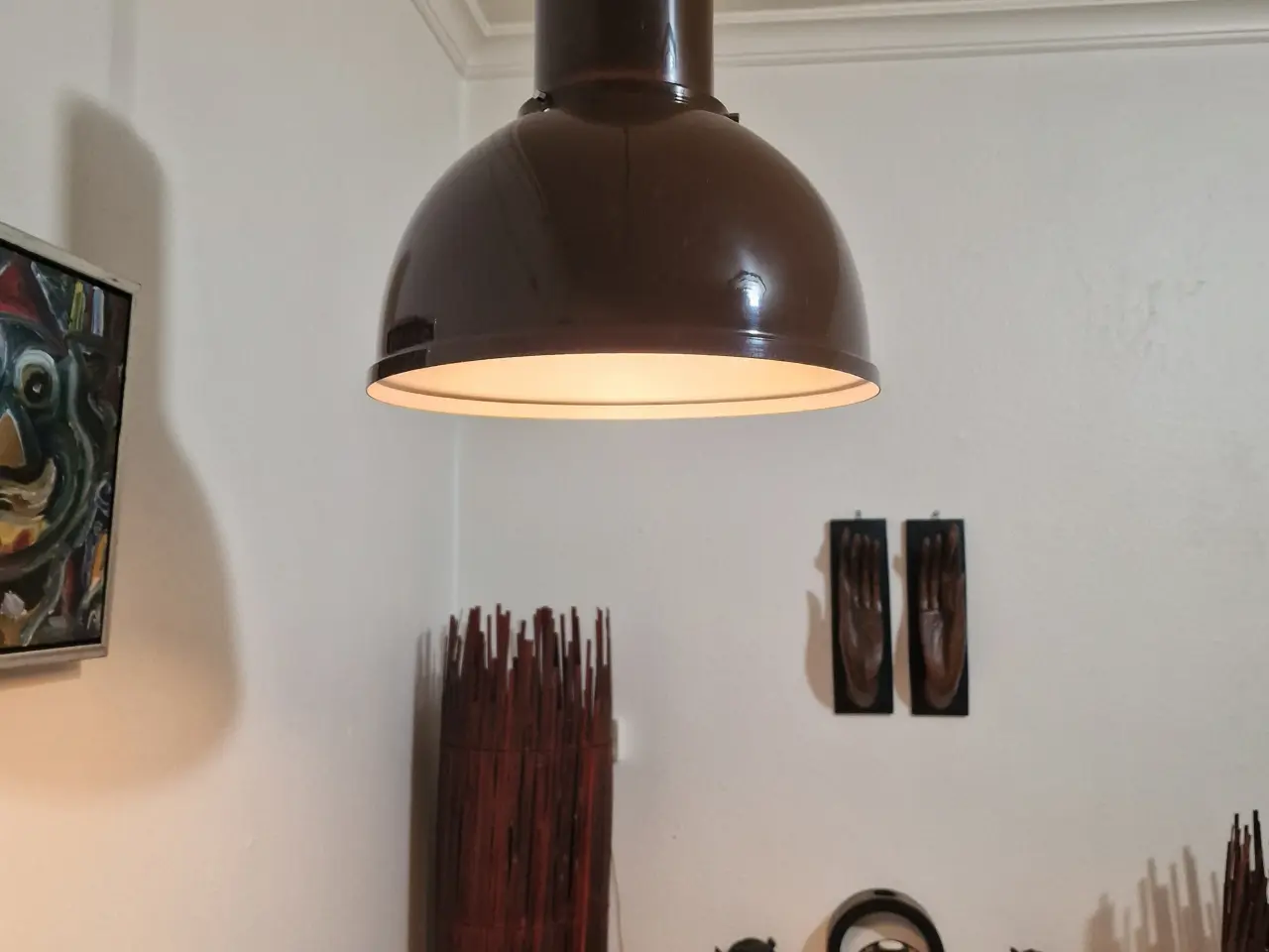 Billede 5 - Fed retro pendel med industrielt look.