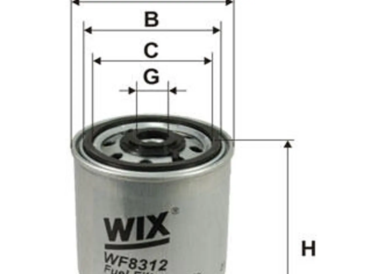 Billede 1 - WF8312 WIX Oliefilter Volvo (31261191))  -  Passer til Volvo- Penta