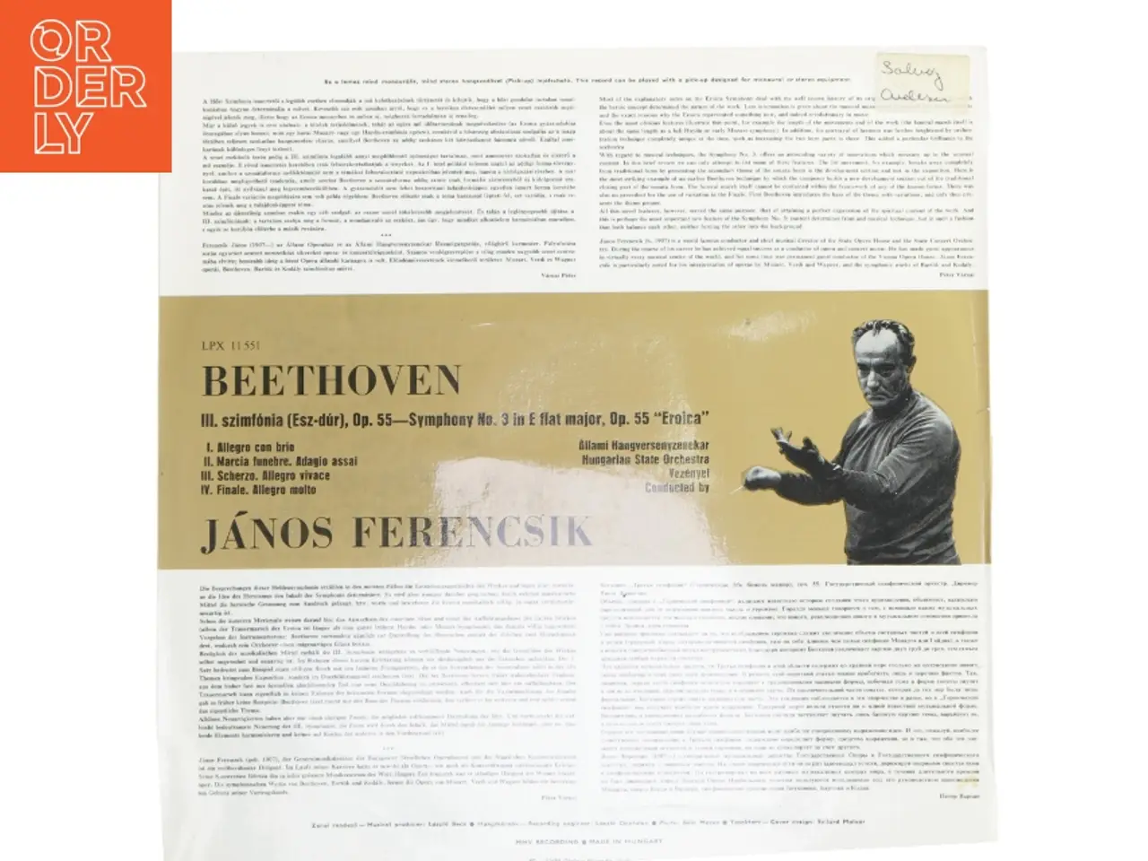 Billede 3 - Beethoven Eroica LP fra Hungaroton