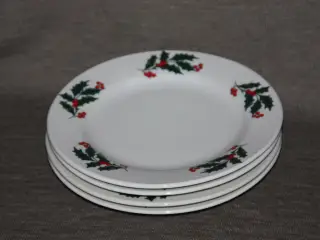 Jule tallerkener diam. 17,5 cm 4 stk.