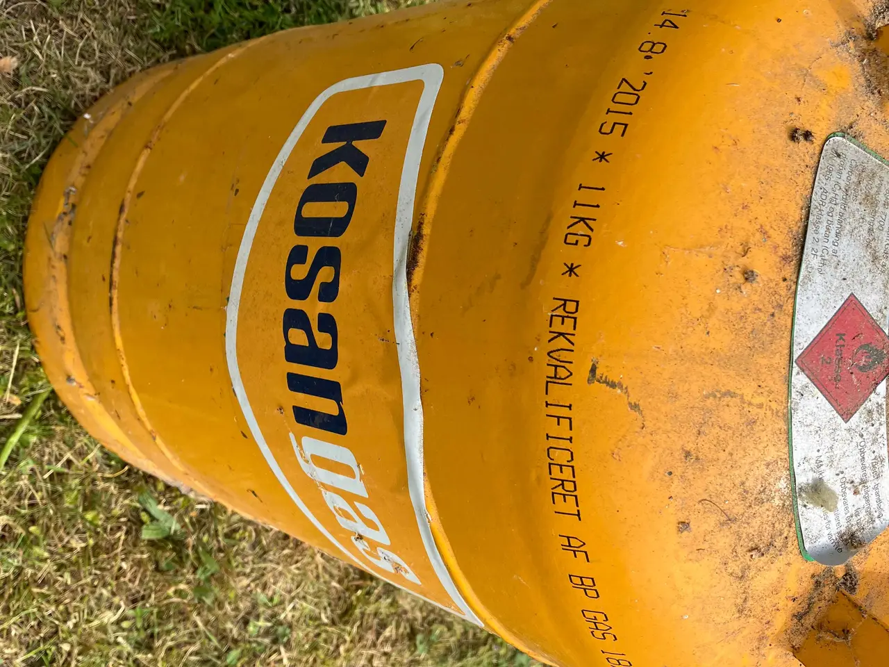 Billede 2 - 11 kg. Kosan gasflaske, som er halvfuld