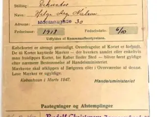 Købekort Kvinder, Mænd & Piger