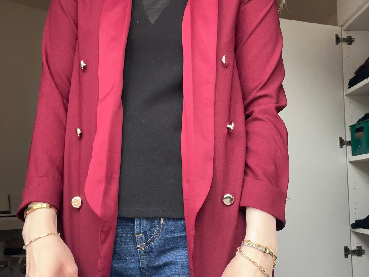 Billede 1 - Bordeauxrød blazer fra Today