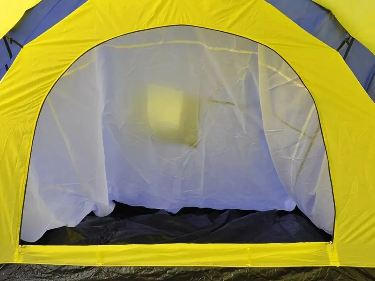 Billede 6 - Campingtelt til 9 personer - blå/gul med 3 rum