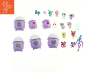 Samling af magiske figurer med beholdere (str. 12 cm)
