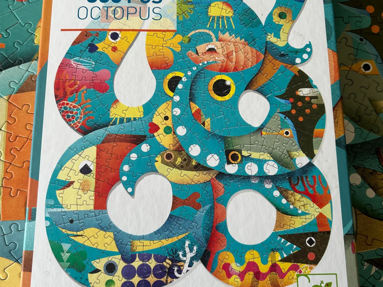 Billede 1 - Puslespil Djeco Puzzárt Octopus 350 brikker