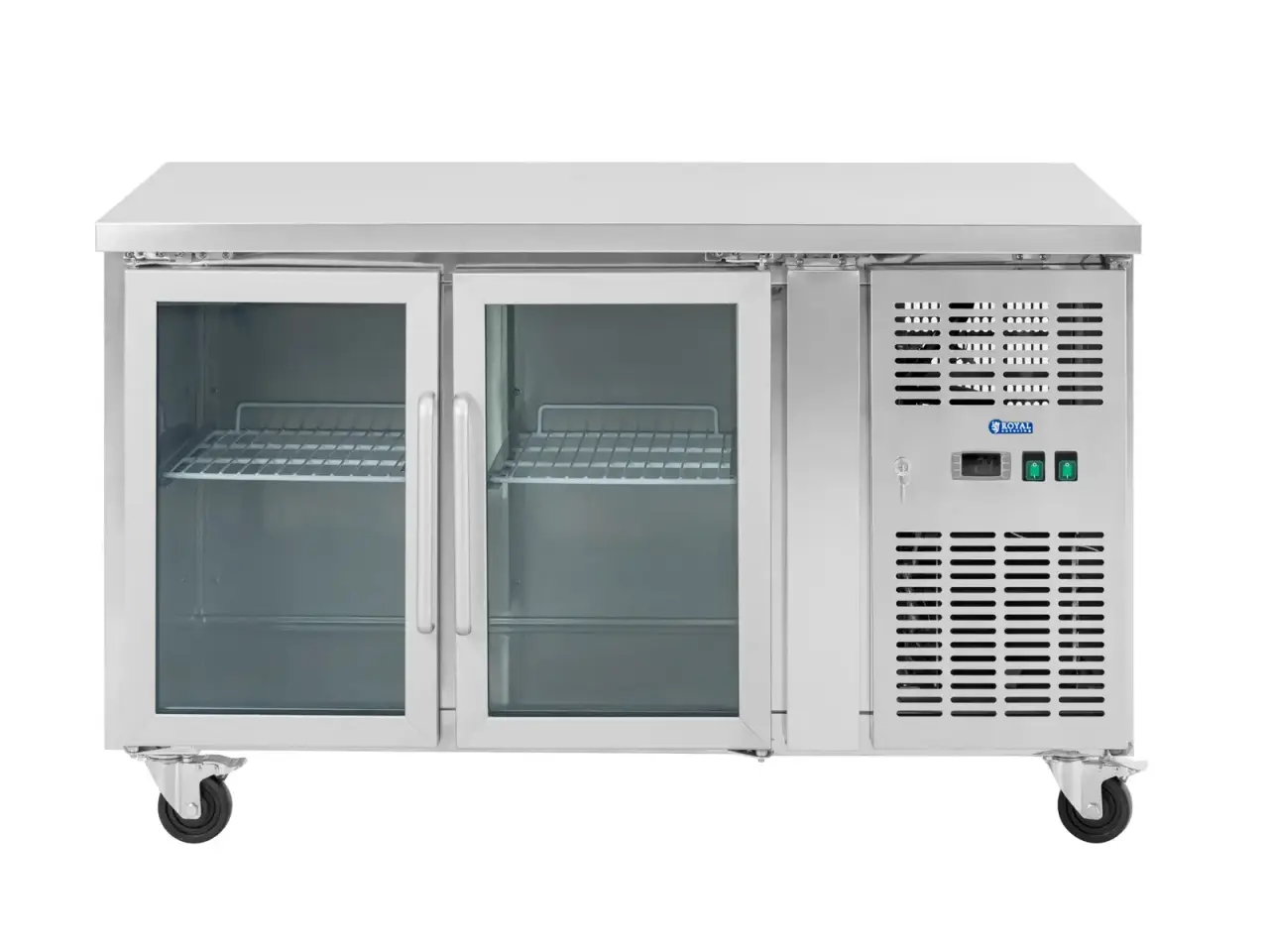 Billede 5 - Kølebord med hjul – 280 l – 2 køleskabe