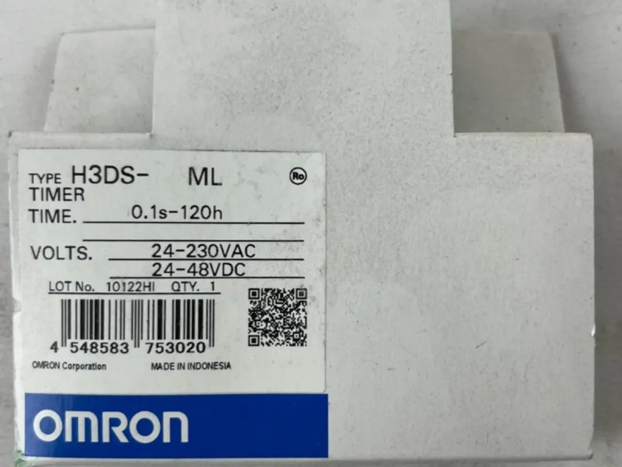 Billede 1 - Omron H3DS-ML Multifunction Timer relæ 24-230VAC
