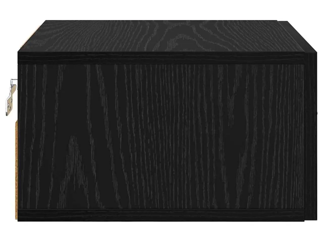 Billede 7 - Væghængt natbord i sort eg 35 x 35 x 20 cm