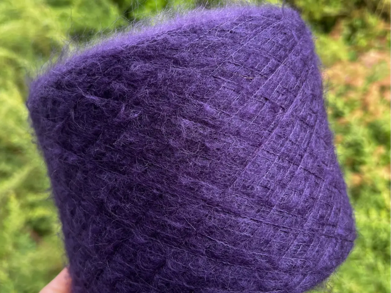 Billede 5 - Italiensk garn - Mohair / Silke - Dark Purple 259g