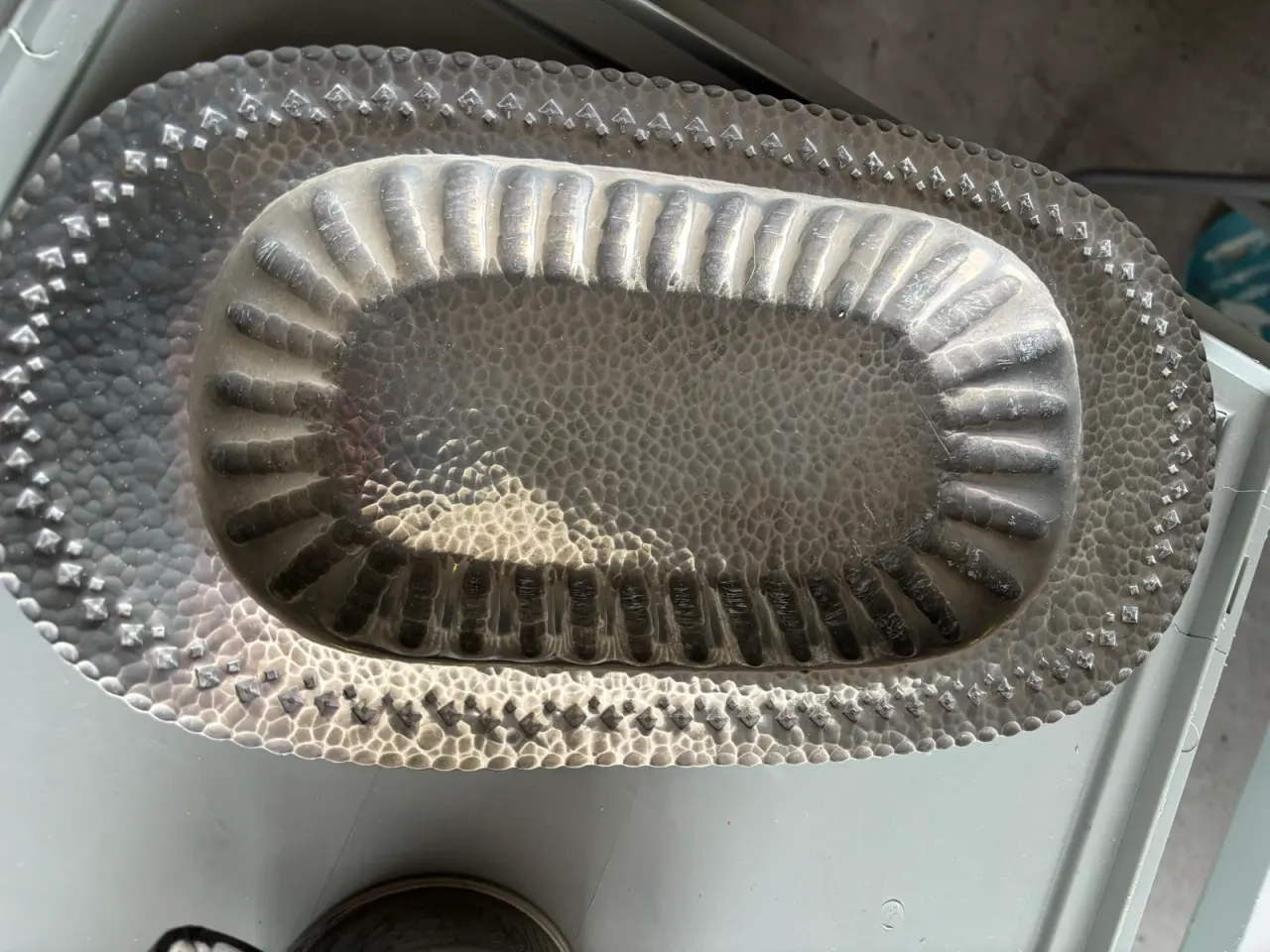 Billede 4 - Mokka - og kaffesæt i en kombination af tin og hvi