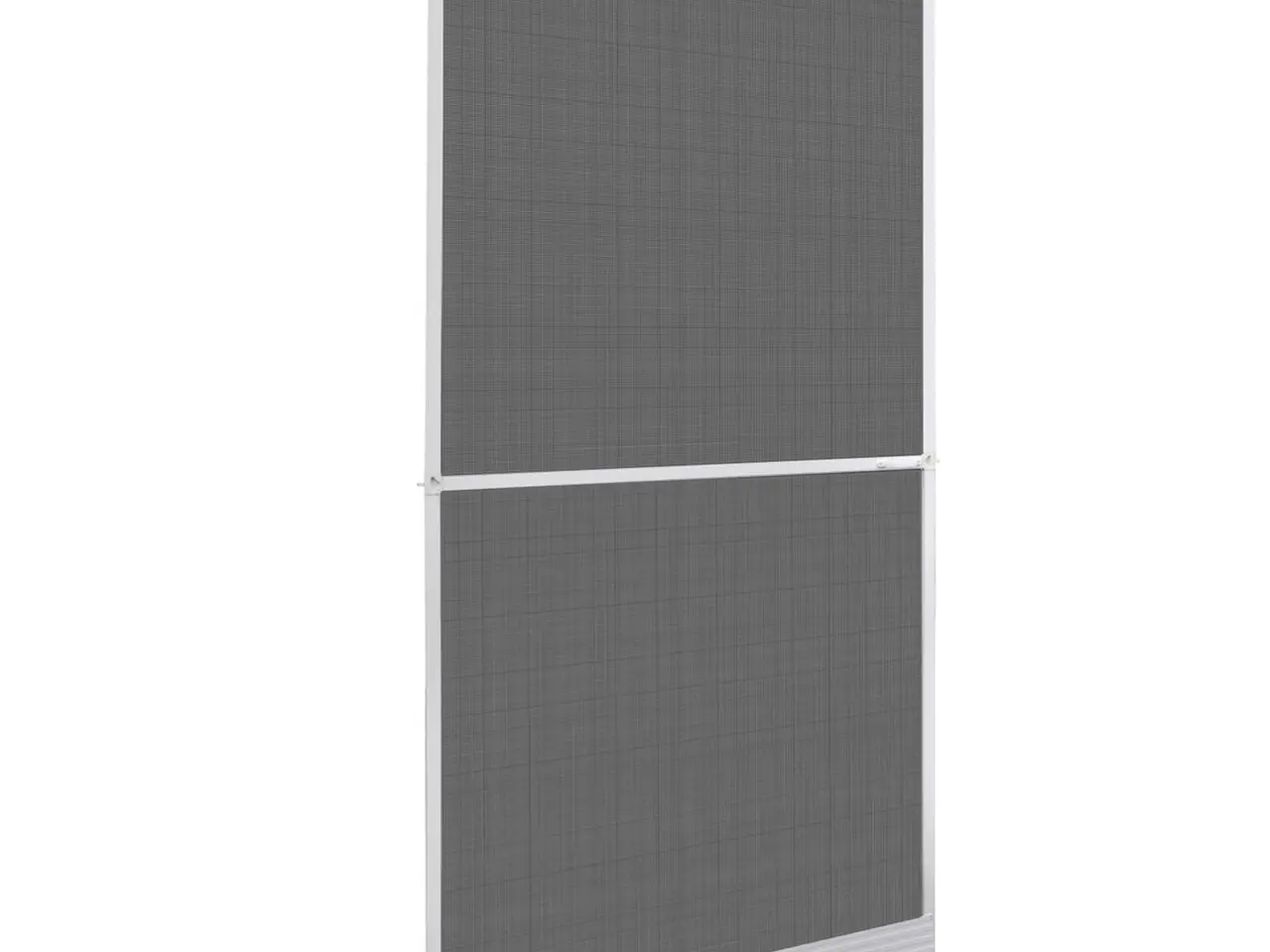 Billede 1 - Svingbart insektnet til dør - hvid/sort 120 × 240 cm