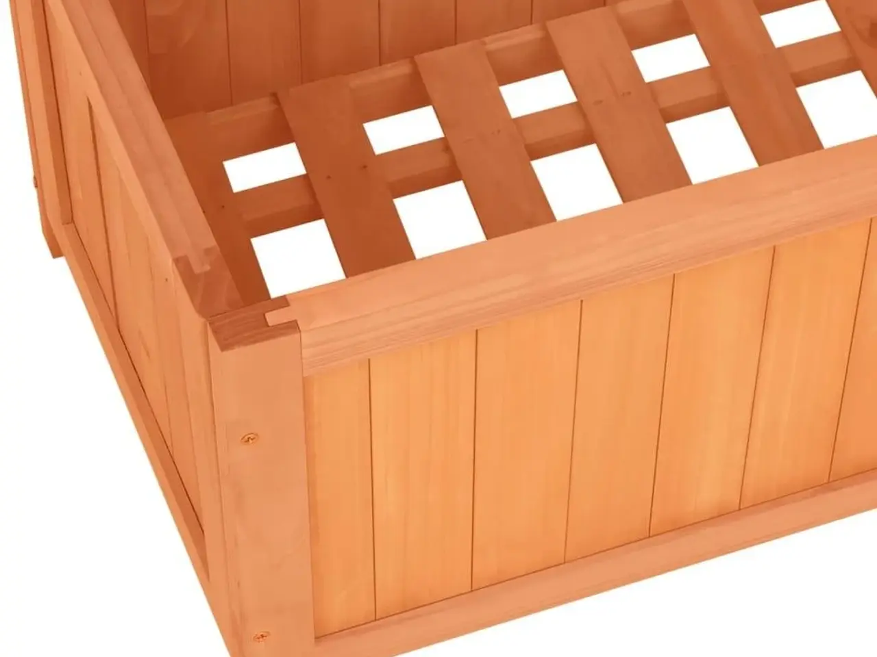 Billede 6 - Plantekasse med espalier 70x30x135 cm massivt fyrretræ brun