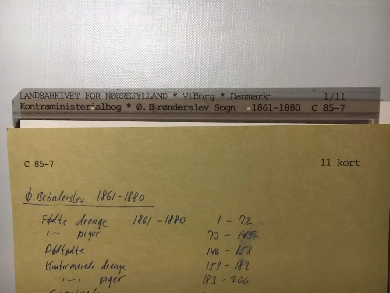 Billede 2 - Kontramin.bøger Ø. Brønderslev 1819-1891. Giv bud.