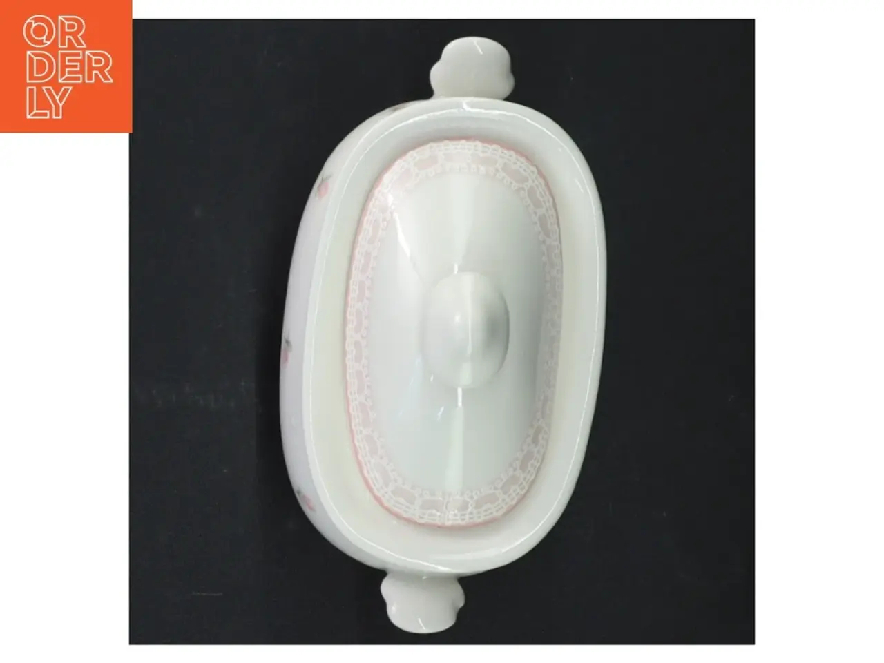 Billede 2 - Porcelænssukkerskål med låg (str. 14 cm)