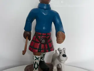 Stor Tintin figur i træ 