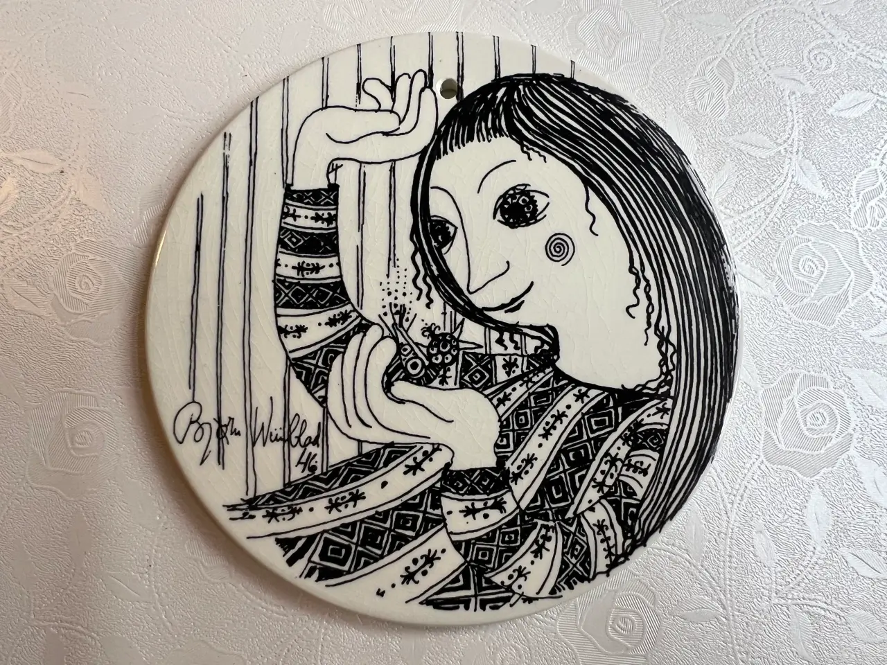 Billede 3 - Smukke sjældne Bjørn Wiinblad jubilæums platter