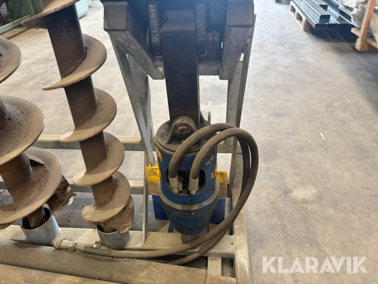 Billede 9 - Hydraulisk jordbor Auger Torque ED X1 med 3 Sneglebor og stativ
