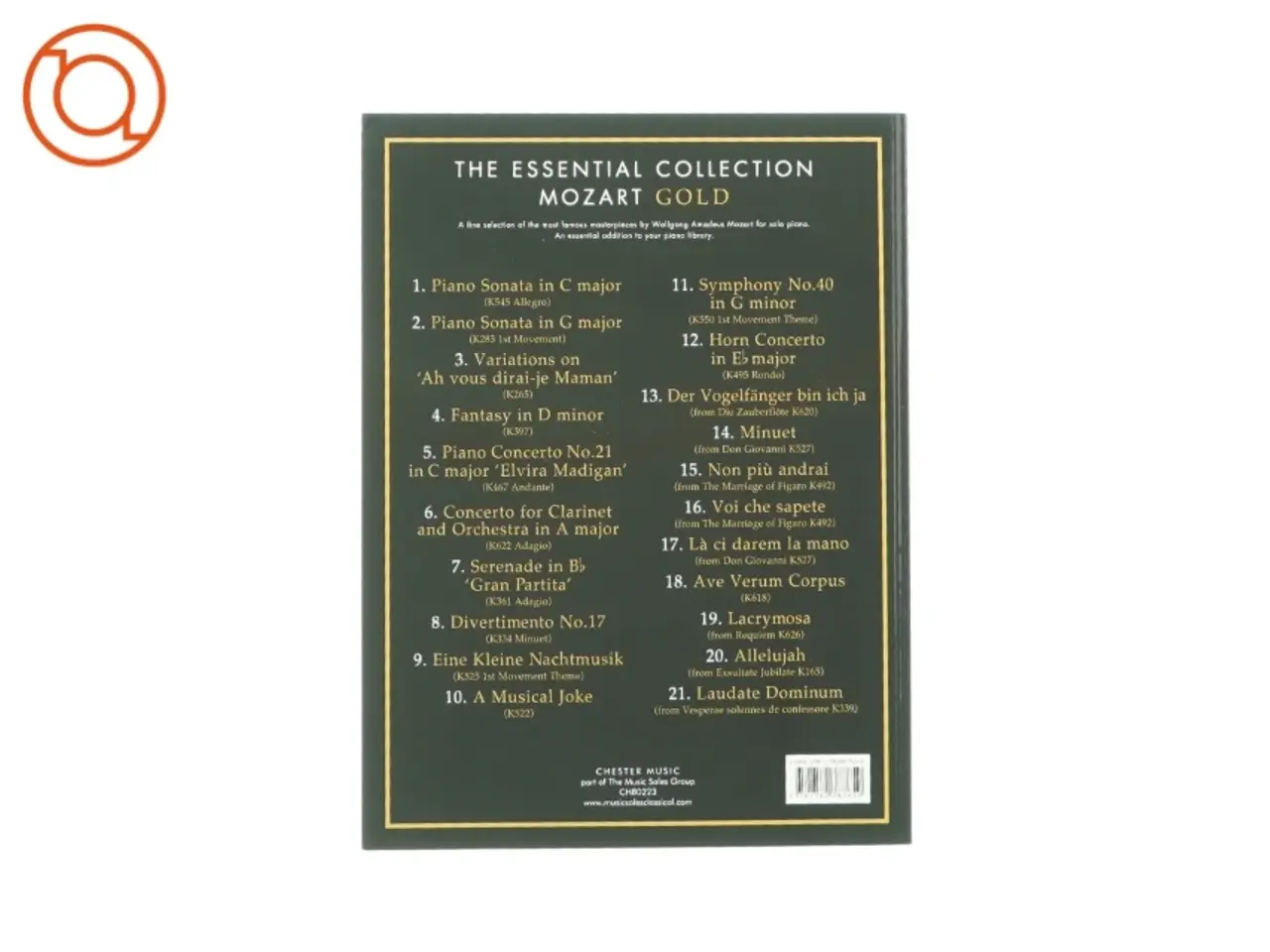 Billede 2 - The Essential collection Mozart Gold Nodebog