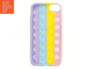 Farverig mobilcover med pop it design (str. 14,5x7,5 cm)