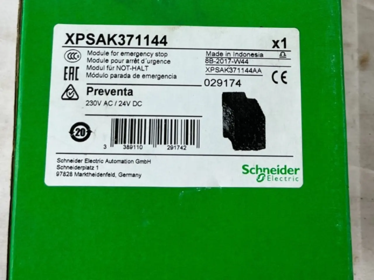 Billede 1 - Schneider Electric XPSAK371144 Preventa modul