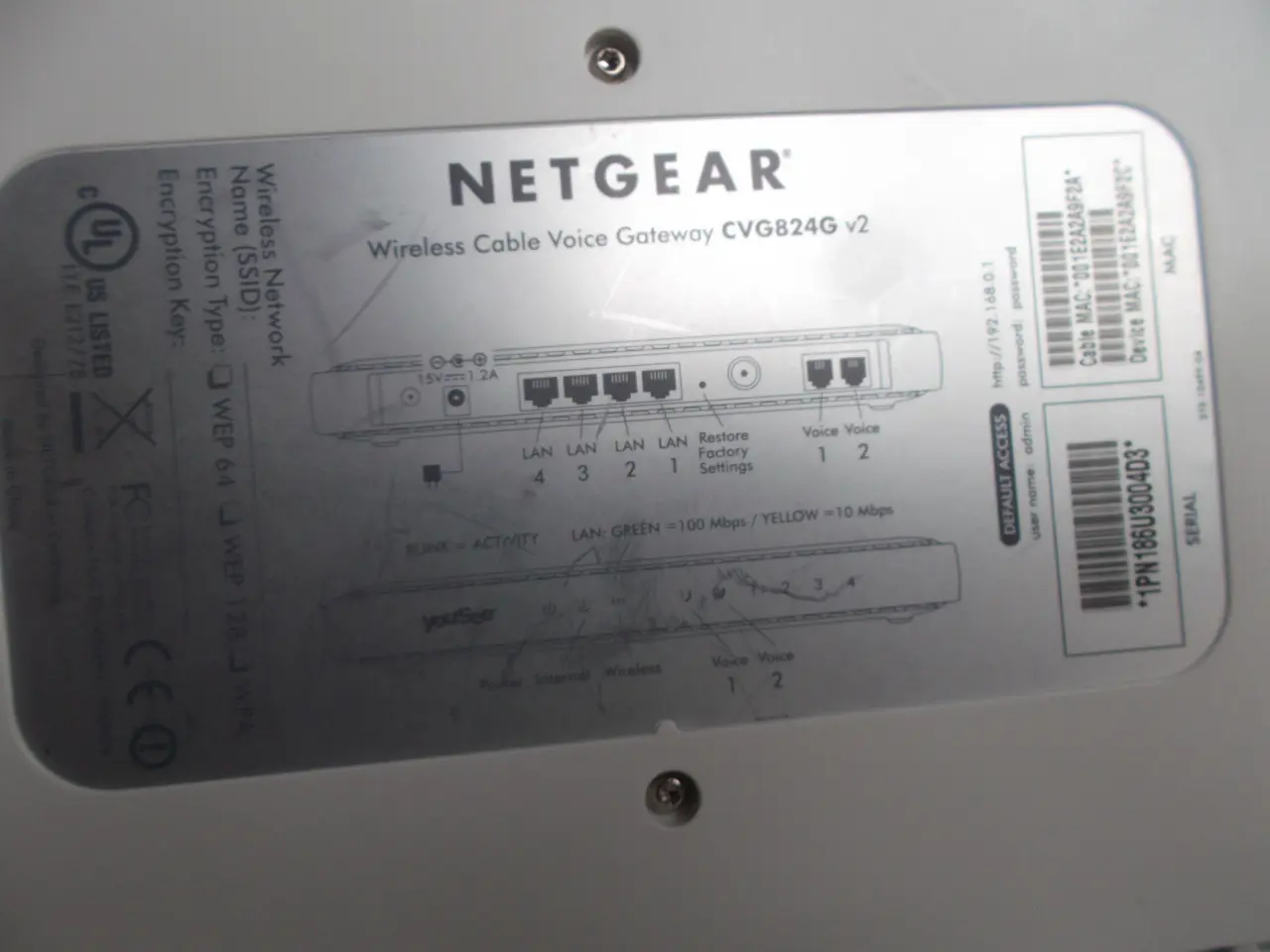 Billede 3 - Netgear youSee CVG824G v2 kabel-TV internet modem 