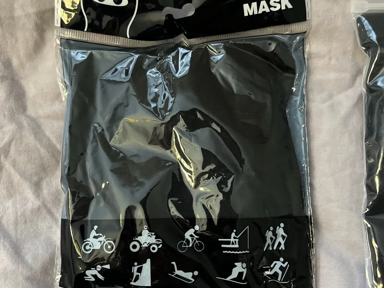 Billede 2 - 2 stk Ansigtsmaske sort unisex