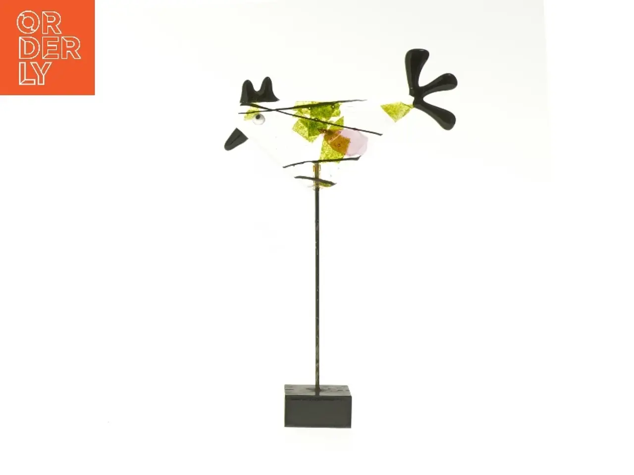 Billede 1 - Glasdekoration på pind (str. 23 cm)