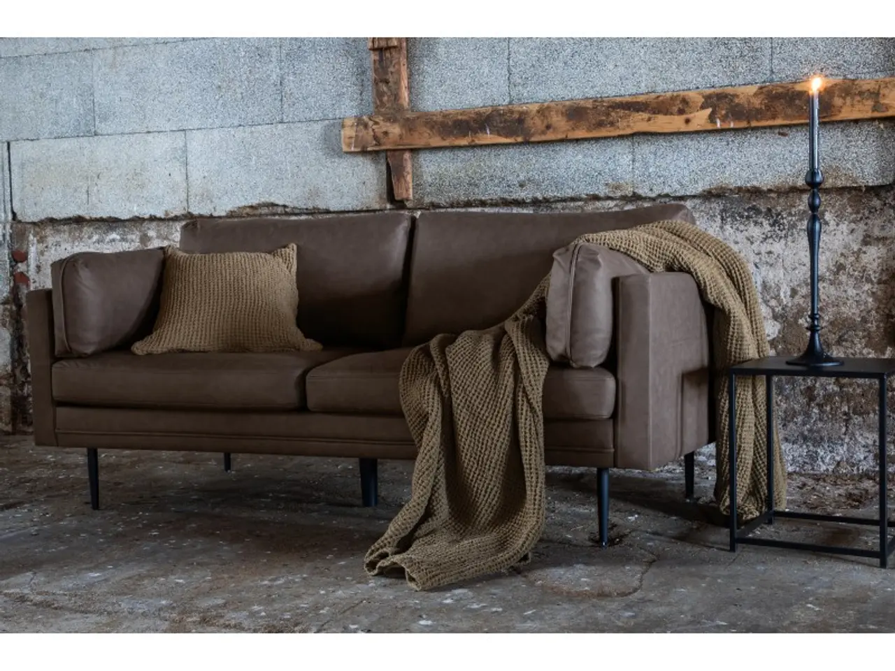 Billede 11 - Boom 3 personers Sofa - Sort og Brun