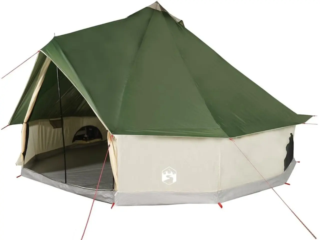 Billede 2 - 6-personers campingtelt vandafvisende grøn