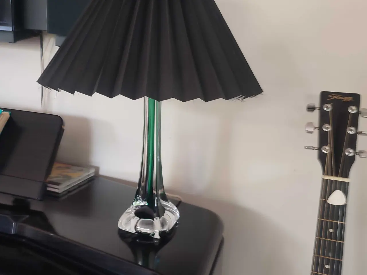 Billede 1 - Bordlampe i glas.