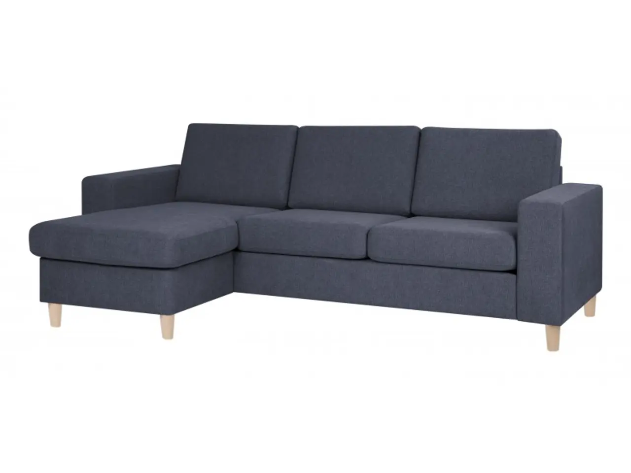 Billede 3 - Pan Chaiselong sofa Blå stof vendbar