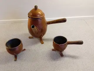 Kobberkande med tilbehør