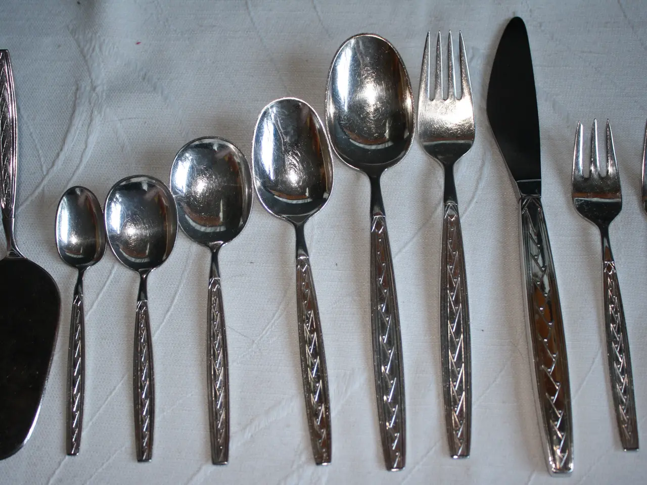 Billede 3 - Pan, Bestik af sølvplet