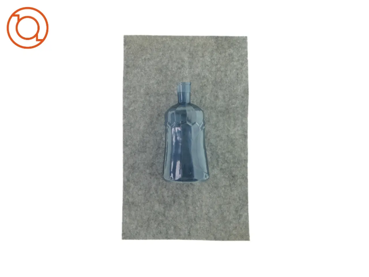 Billede 1 - Blå glasflaske/vase