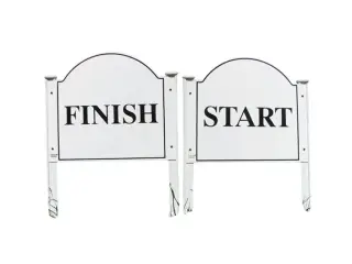 Start and Finish signs Elite