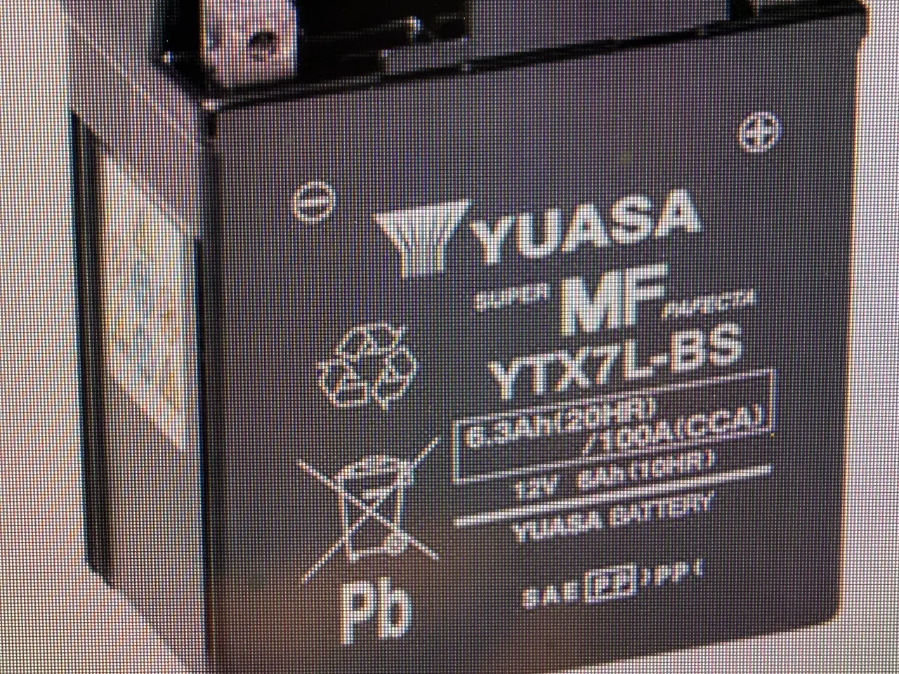 Billede 2 - Helt sprit nyt Yuasa Startbatteri YTX7L-BS 6,3Ah,