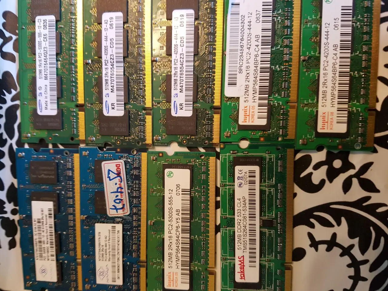 Billede 1 - Ddr2 SO-dimm 9 stk a 512mb