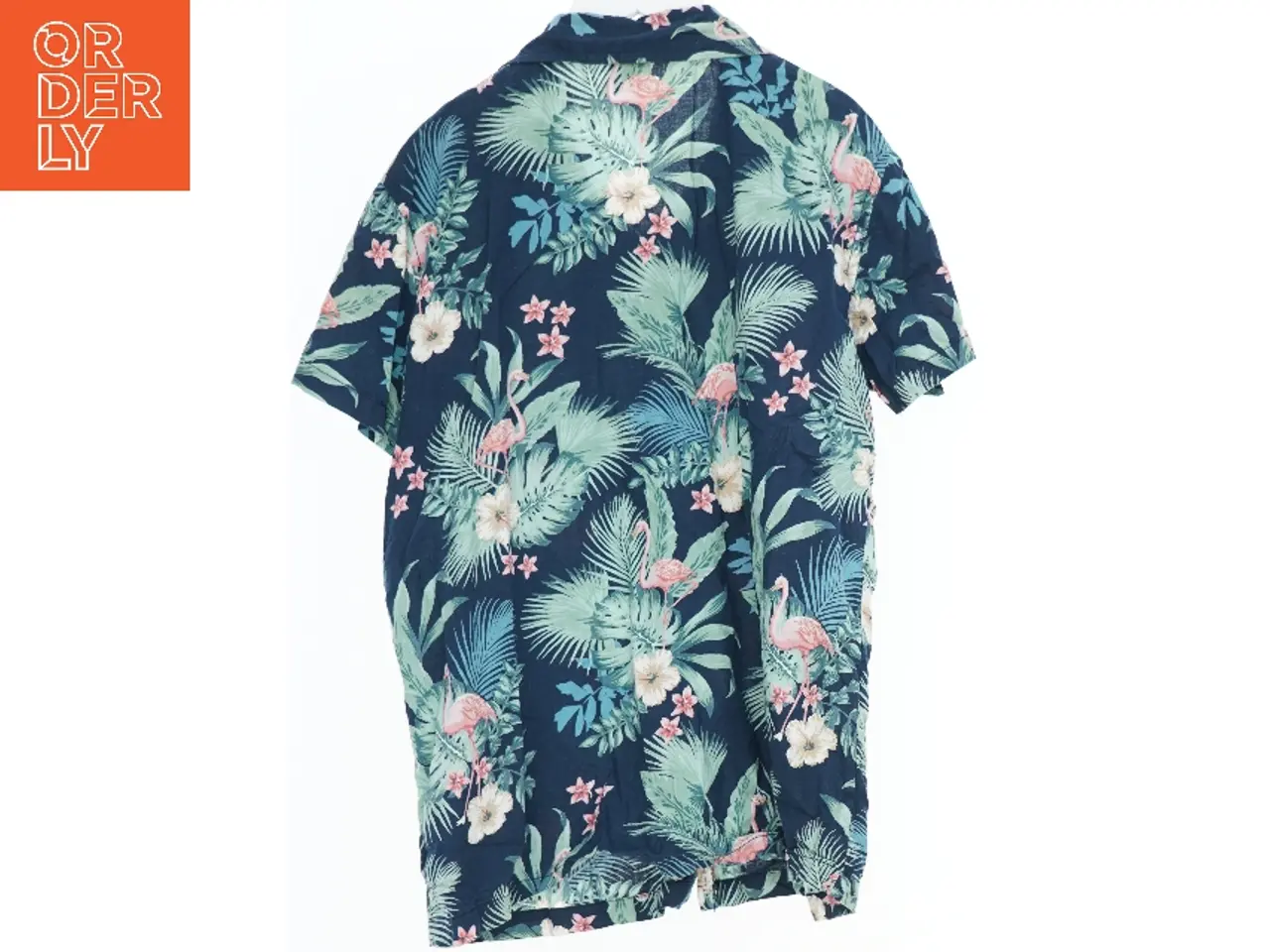 Billede 2 - Hawaiiskjorte med blomster og flamingoer fra VRS (str. 164)