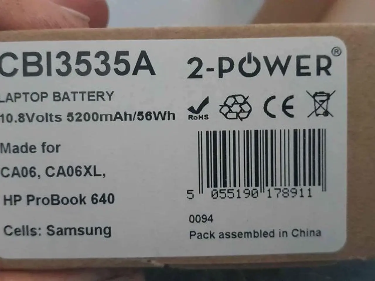 Billede 1 - Batteri til Probook 640 56wh fejlkøb. Nypris Ca 30